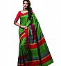Green Silk Printed Saree - Online Shopping India