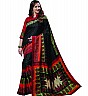Black Pattu Silk Printed Saree - Online Shopping India