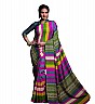 Multicolor Silk Printed Saree - Online Shopping India