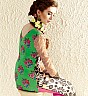 Bold Ikat Inspired Printed Cotton Salwar Kameez - Online Shopping India