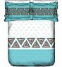 OSI Maze I White Double Bed Sheet with 2 Pillow Covers - Online Shopping India