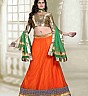 Designer Orange Lehenga Choli by Sunder Creation - Online Shopping India