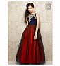 Designer Red gown Featuring in zari embroidery - Online Shopping India