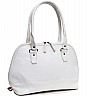 Osi White Leather Rich Gang Hand Bag - Online Shopping India