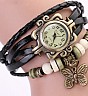 Vintage Black Bracelet Butterfly Analog Watch For Women/Ladies - Online Shopping India
