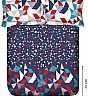 OSI ED Constellation B Navy Double Bed Sheet with 2 Pillow Covers - Online Shopping India