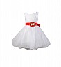 Isabelle Red-White Partywear Dress - Online Shopping India