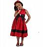 Isabelle Red::Black Partywear Dress - Online Shopping India