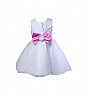 Isabelle Pink-White Partywear Dress - Online Shopping India