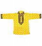 Yellow Printed Full Sleeve Kurta For Kids - Online Shopping India