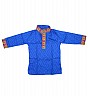 Royal Blue Full Sleeve Kurta For Kids - Online Shopping India