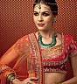 Red And Orange Shaded Lehenga Choli - Online Shopping India