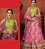 Green And Soft Pink Lehenga Choli - Online Shopping India