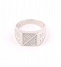 Beautiful 92.5 sterling Silver CZ Stone Ring For Men - Online Shopping India
