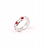 92.5 sterling Silver CZ Stone Heart Design Ring For Women - Online Shopping India