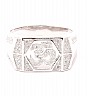 Om Design 92.5 Sterling Silver Ring For Men - Online Shopping India