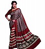 Brown Raga Silk Printed Saree - Online Shopping India