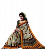 Multicolor Tusser Silk Printed Saree - Online Shopping India
