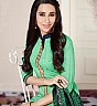 Straight Semi Stitched green Salwar Kameez With Dupatta - Online Shopping India