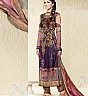 Mughal pattern in Wine  Printed Cotton Salwar Kameez - Online Shopping India