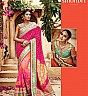 Kimora's Sindhuri Designer Pink Embroidered Saree - Online Shopping India