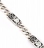 92.5 Sterling Silver Elephant Design Bracelet For Men - Online Shopping India
