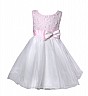 Isabelle Pink-White Partywear Dress - Online Shopping India