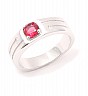 92.5 sterling Silver Stylish Look CZ Stone Ring For Men. - Online Shopping India
